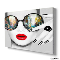 Sunglasses and Red Lips