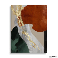 Abstract Gold Orange