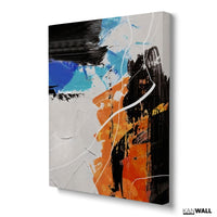 Abstract Orange Black