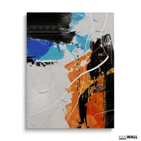 Abstract Orange Black