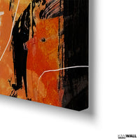 Abstract Orange Black