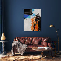 Abstract Orange Black