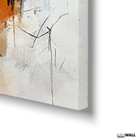Abstract White Orange