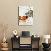 Abstract White Orange