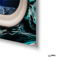 Vliegtuig Raam Blauw